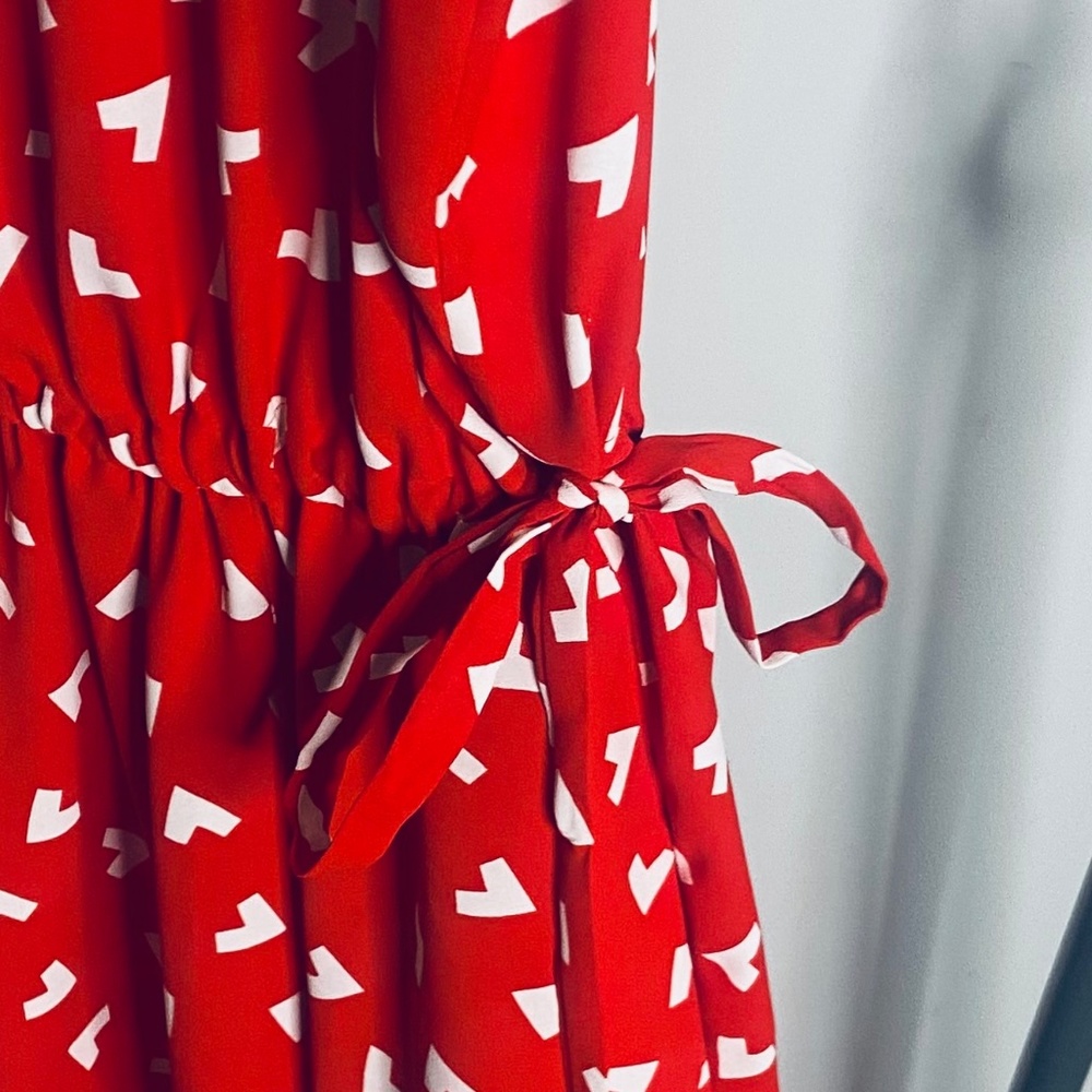 Red & White Anne Klein dress - Picture 4 of 5